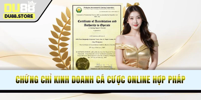 Chứng chỉ thể hiện sự tin cậy của DU88