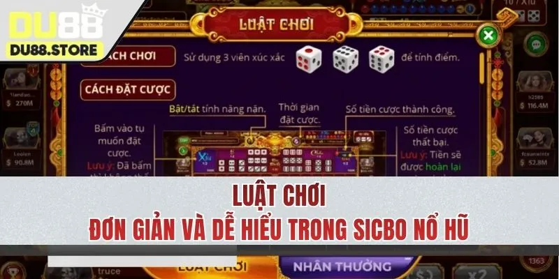  Luật tham gia ván cược Sicbo đơn giản