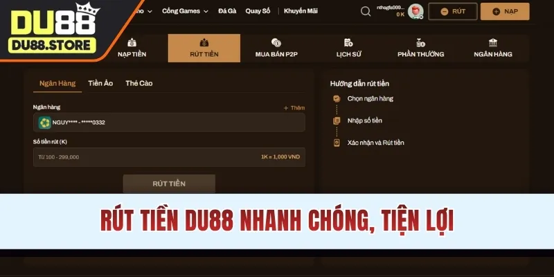 Rút tiền DU88
