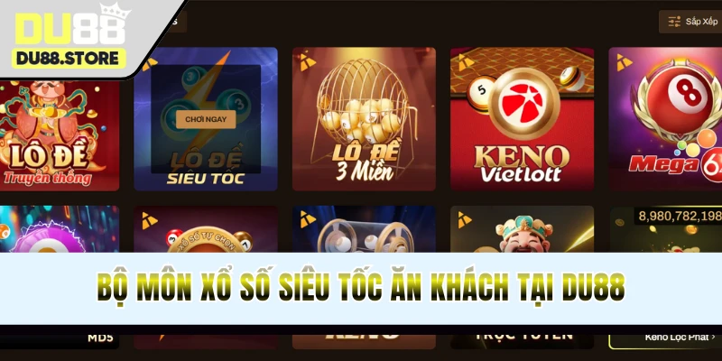 Bộ môn lô đề siêu tốc ấn tượng tại DU88